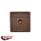 Service Caster Non-Slip Furniture Pads, Rubber Coasters, Caster Cups Set of 4 Brown, 4PK SCC-RUBBERCUP-2X2-SQUARE-BROWN - alternate 4